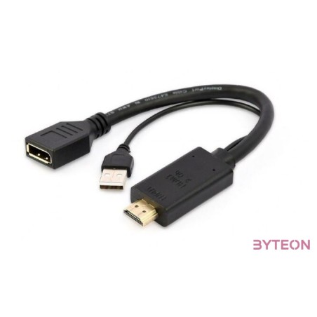 GEMBIRD A-HDMIM-DPF-01 Active 4K HDMI to DisplayPort adapter black