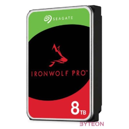 SEAGATE Ironwolf PRO Enterprise NAS HDD 8TB 7200rpm 6Gb,s SATA 256MB cache 8.9cm 3.5inch 24x7 for NAS RAID Rackmount Systeme BLK