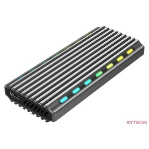 GEMBIRD EE2280-U3C-03 USB 3.1 enclosure for M.2 NVMe drives backlighted aluminum