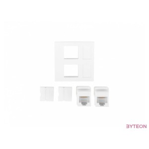 LANBERG RJ45 45x45 socket keystone cat. 6 UTP white