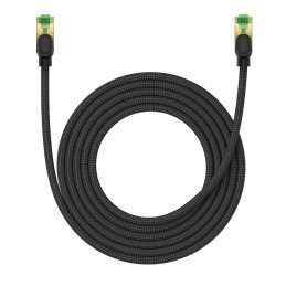 Braided network cable cat.8 Baseus Ethernet RJ45, 40Gbps, 3m (black)