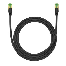 Braided network cable cat.8 Baseus Ethernet RJ45, 40Gbps, 1,5m (black)