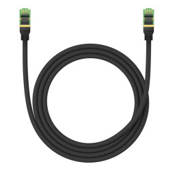 Braided network cable cat.8 Baseus Ethernet RJ45, 40Gbps, 1,5m (black)