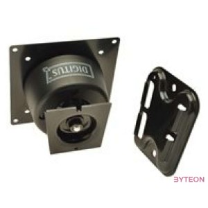 DIGITUS TFT Wall Mount VESA Standard 75x75  100x100 max.15Kg Wall Mount black 35 degrees swivel and 360 degrees rotateable