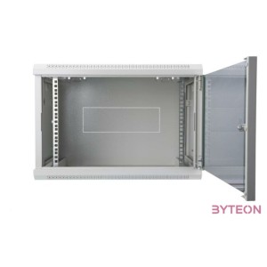 DIGITUS 19inch Wall Cabinet 9HE SoHoline RAL7035 grey without tray 505x600x450mm