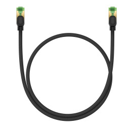 Braided network cable cat.8 Baseus Ethernet RJ45, 40Gbps, 0,5m (black)