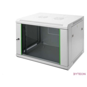 DIGITUS 19inch Wall Cabinet 9HE SoHoline RAL7035 grey without tray 505x600x450mm