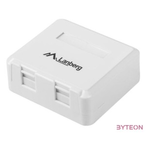 LANBERG OK1-0002-W Surface-mount box for keystone 2 port