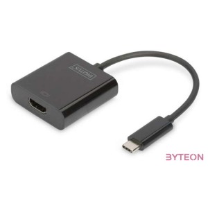 DIGITUS USB Type-C to HDMI Adapter 4K,30Hz cable length 19.5cm black