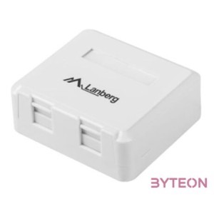 LANBERG OK1-0002-W Surface-mount box for keystone 2 port