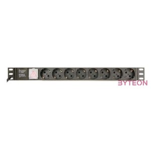 GEMBIRD Power distribution unit PDU 8 Schuko sockets 1U 16A C14 plug 3m cable