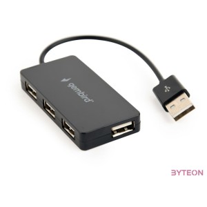 GEMBIRD USB 2.0 4-port hub black