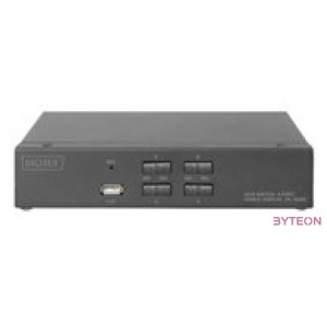 DIGITUS KVM Switch 2x1 HDMI 4-Port Single Display 4K,30Hz FreeSync