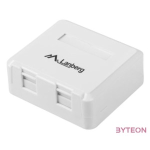 LANBERG OK1-0002-W Surface-mount box for keystone 2 port