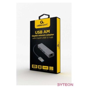 GEMBIRD A-AMU3-LAN-01 USB AM Gigabit network adapter with 3-port USB 3.0 hub