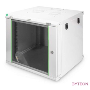 DIGITUS 19inch Wall Cabinet 9HE SoHoline RAL7035 grey without tray 505x600x450mm
