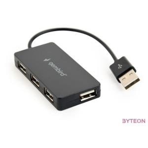 GEMBIRD USB 2.0 4-port hub black