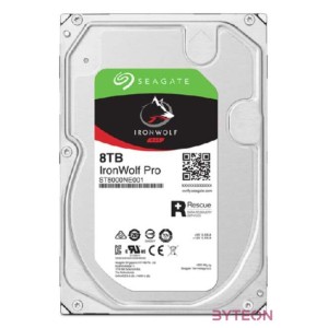 SEAGATE Ironwolf PRO Enterprise NAS HDD 8TB 7200rpm 6Gb,s SATA 256MB cache 8.9cm 3.5inch 24x7 for NAS RAID Rackmount Systeme BLK