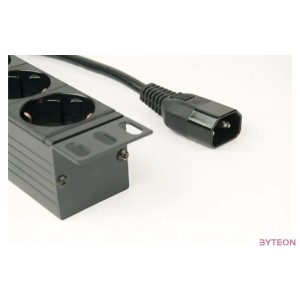 GEMBIRD Power distribution unit PDU 8 Schuko sockets 1U 16A C14 plug 3m cable