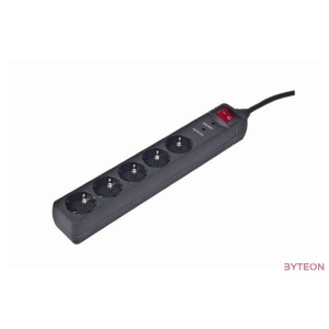 ENERGENIE SPG5-C-10 Surge protector 5 sockets Schuko 3m black