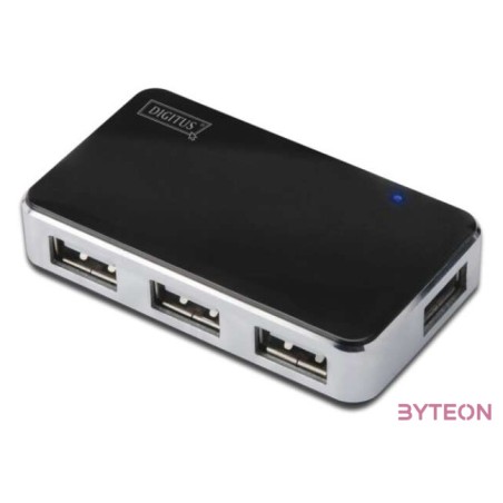 DIGITUS USB2.0 Hub 4-port 4xUSB A ,F 1xUSB B mini F incl. power supply and USB cable A,B mini
