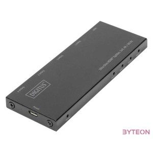 DIGITUS DS-45323 Ultra Slim HDMI Splitter 1x4 4K,60Hz HDR HDCP 2.2 18Gbps Micro USB powered