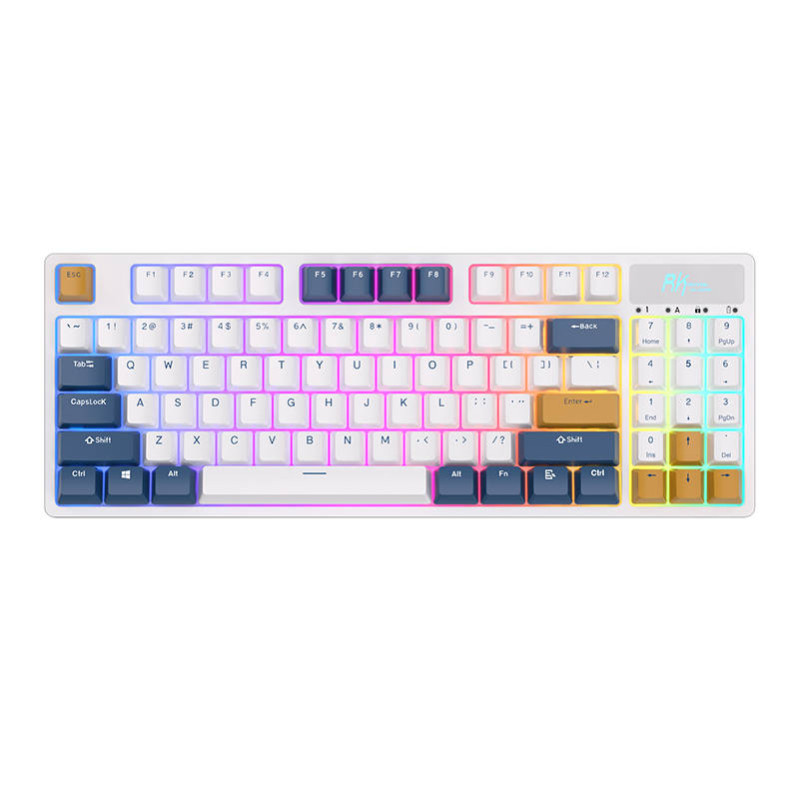 Mechanical keyboard Royal Kludge RK89 RGB, Lemon switch (white)