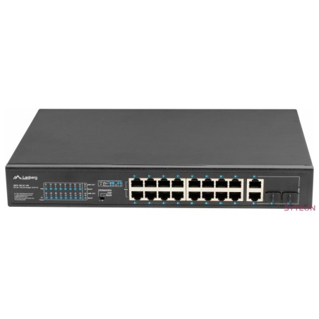 LANBERG RSFE-16P-2C-150 Switch 16x 100Mb PoE,2x Combo Gigabit 150W unmanaged