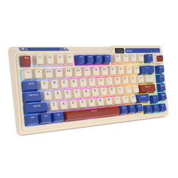 Mechanical keyboard Royal Kludge KZZI K75 pro RGB, Moment Switch (retro blue)