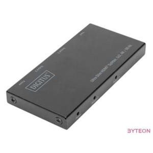 DIGITUS DS-45322 Ultra Slim HDMI Splitter 1x2 4K,60Hz HDR HDCP 2.2 18Gbps Micro USB powered
