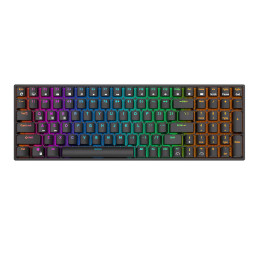 Mechanical keyboard Royal Kludge RK100 RGB, Brown switch (black)