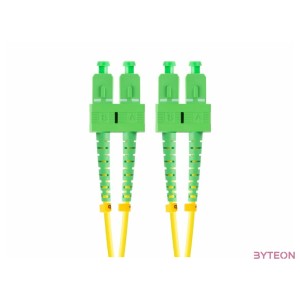 LANBERG fiber optic patchcord SM SC,APC-SC,APC duplex 2m LSZH g657a1 3.0mm yellow