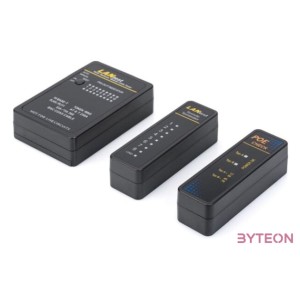 DIGITUS Cable tester network RJ45 BNC main device remote unit PoE tester with case