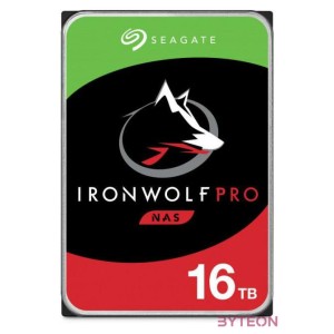 SEAGATE Ironwolf PRO Enterprise NAS HDD 16TB 7200rpm 6Gb,s SATA 256MB cache 8.9cm 3.5inch 24x7 for NAS RAID Rackmount systems BL