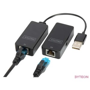 DIGITUS USB 2.0 Extender For use with Cat5,5e,6 cable up to 50m
