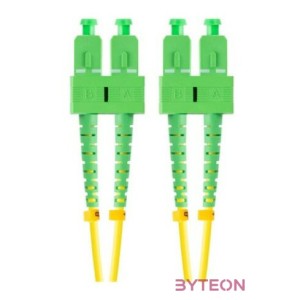 LANBERG fiber optic patchcord SM SC,APC-SC,APC duplex 2m LSZH g657a1 3.0mm yellow