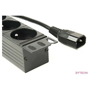 GEMBIRD Power distribution unit PDU 8 French sockets 1U 16A C14 plug 3m cable