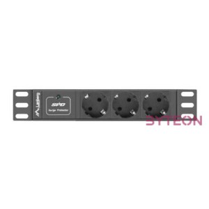 LANBERG PDU-03F-0200-IEC-BK PDU 10 1U 10A, 3x 230v Schucko 2m Black