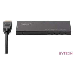 DIGITUS DS-45323 Ultra Slim HDMI Splitter 1x4 4K,60Hz HDR HDCP 2.2 18Gbps Micro USB powered