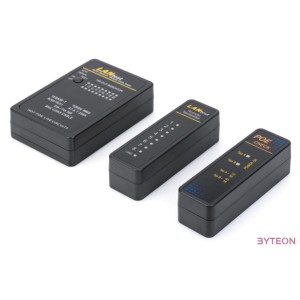 DIGITUS Cable tester network RJ45 BNC main device remote unit PoE tester with case