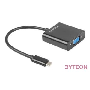 LANBERG AD-UC-VG-01 adapter USB TYPE-C M -VGA F 15cm Black
