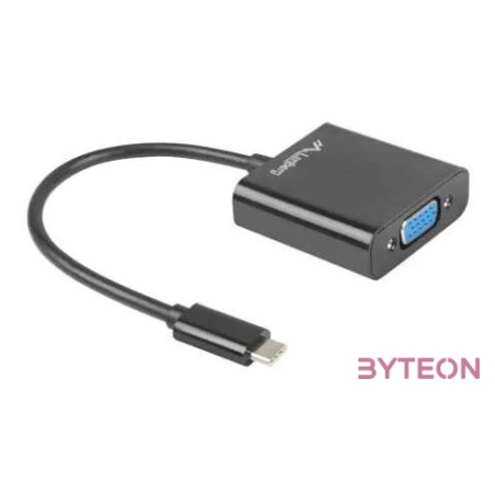 LANBERG AD-UC-VG-01 adapter USB TYPE-C M -VGA F 15cm Black