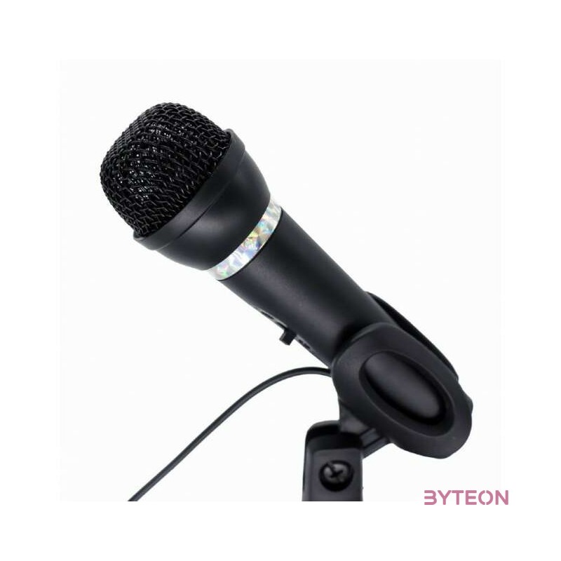 GEMBIRD Condenser microphone with desk-stand black