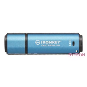 KINGSTON 64GB IronKey Vault Privacy 50 USB AES-256 Encrypted FIPS 197