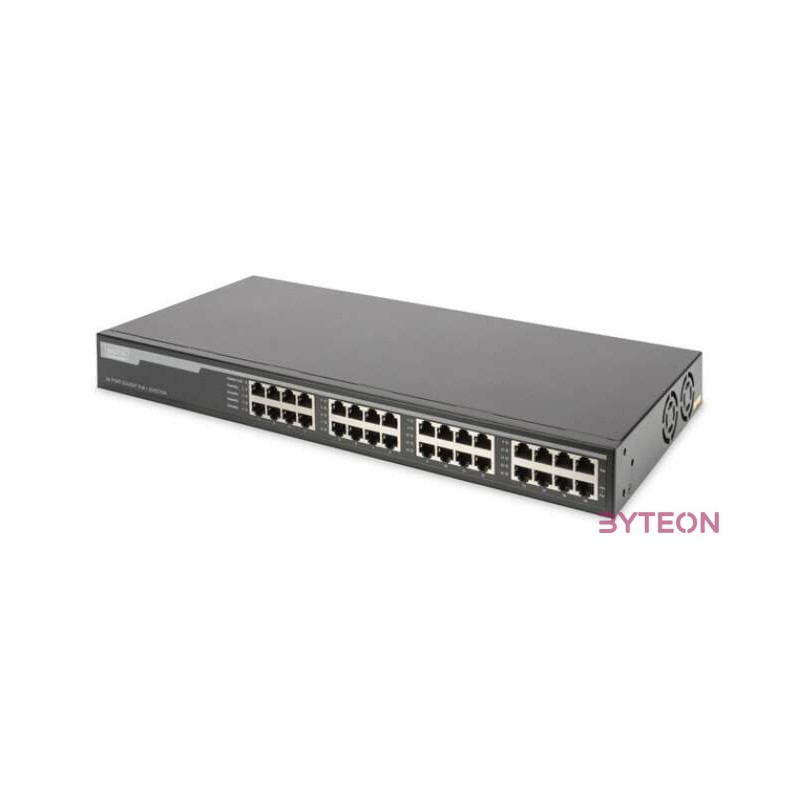 DIGITUS 16-Port Gigabit PoE Injector 16 ports data in 16 ports data outPoE 250W power support
