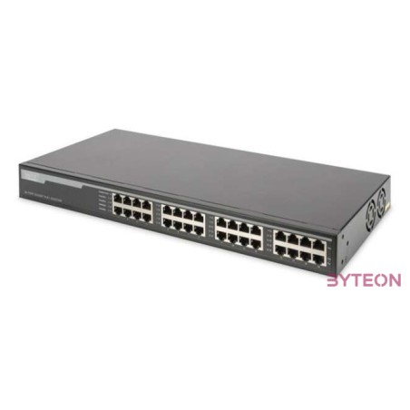 DIGITUS 16-Port Gigabit PoE Injector 16 ports data in 16 ports data outPoE 250W power support