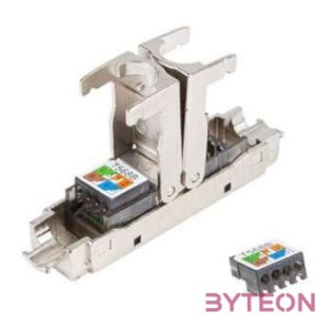 LANBERG 2x RJ-45 FTP cat 6A plug 8P8C tool-less adapter