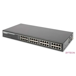 DIGITUS 16-Port Gigabit PoE Injector 16 ports data in 16 ports data outPoE 250W power support