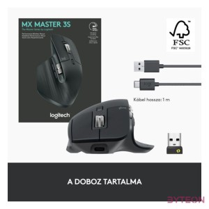 Logitech MX Master 3S Performance Wireless Mouse - Graphite