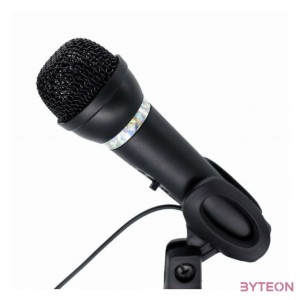 GEMBIRD Condenser microphone with desk-stand black